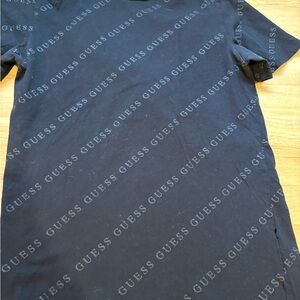 GUESS Men's Navy Logo T-Shirt